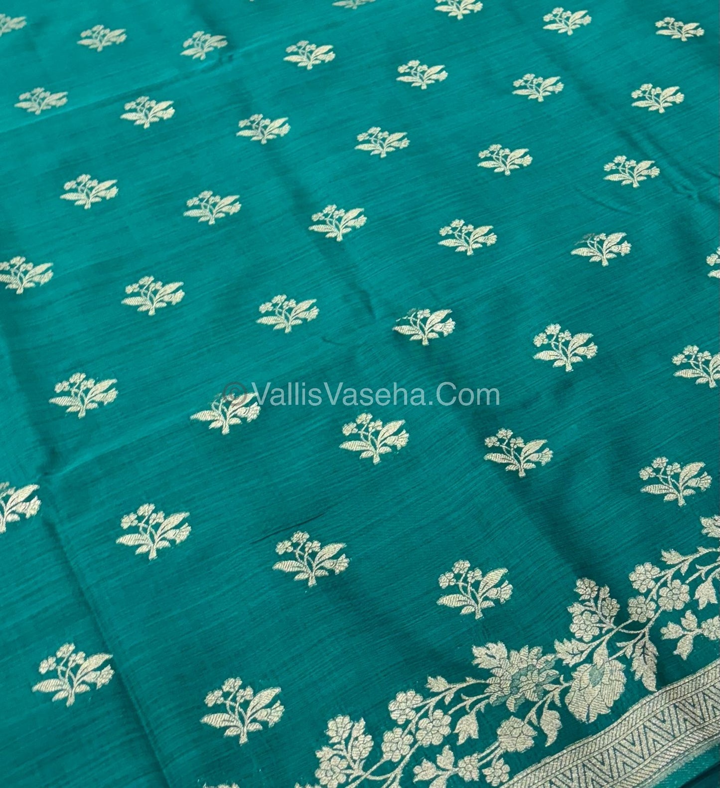 Banarasi - Heritage Silk - Semi Kathan Silk - Ramar Blue Shade - VVBHS008