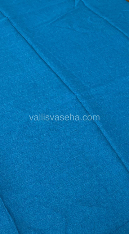 Premium Viscose Georgette Saree - Bandhini Design - Ramar Blue Shade - VVPVG001