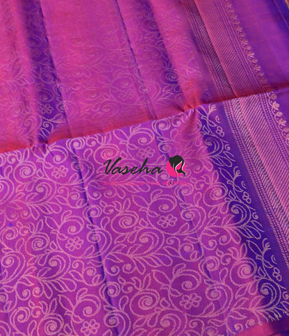 Pure Soft Silk Saree - Purplish Pink Shade - VVPSS061