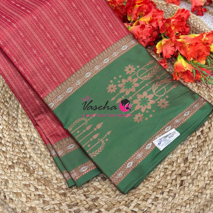30% less - Offer Saree - Semi Silk  Saree - VVDS009