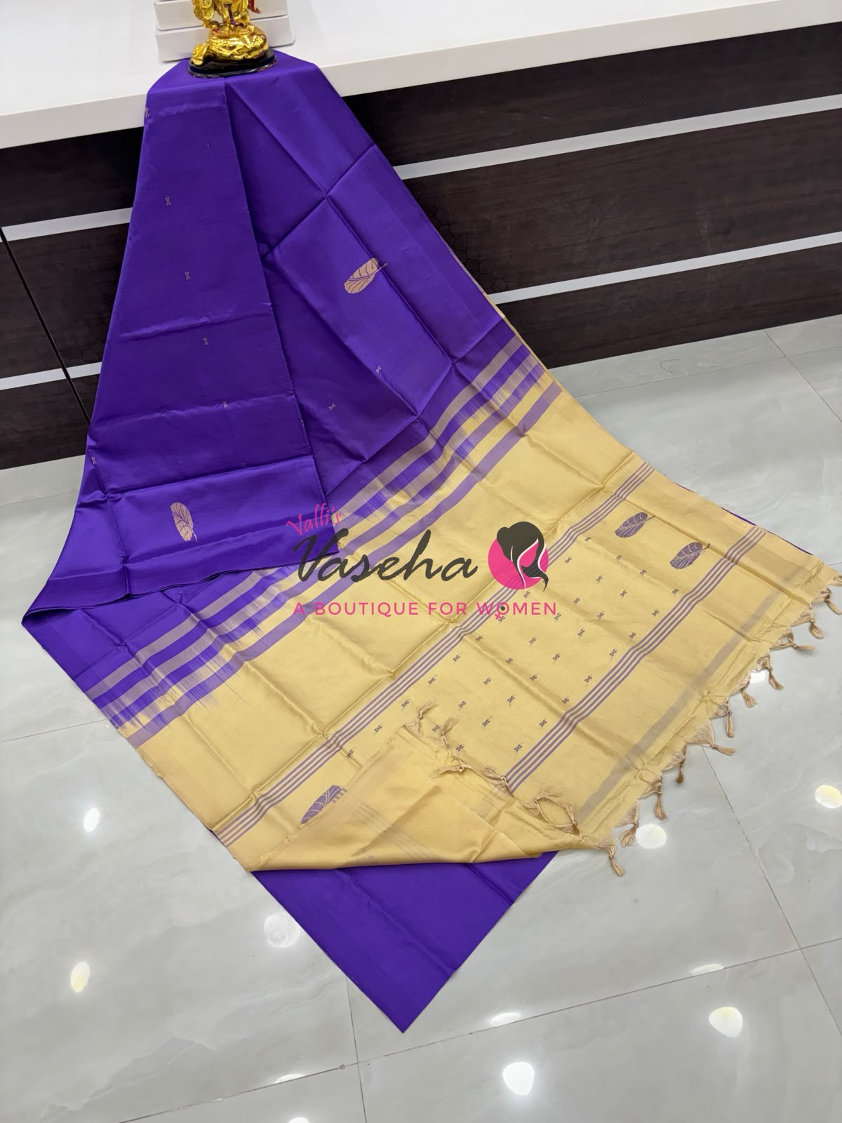 Vazhai Pattu Saree / Banana Pith - With Blouse - VVVPS002