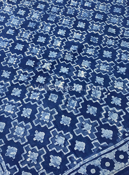 Pure Soft Mul Mul Cotton Sarees - Hand Block Prints - VVMMC003