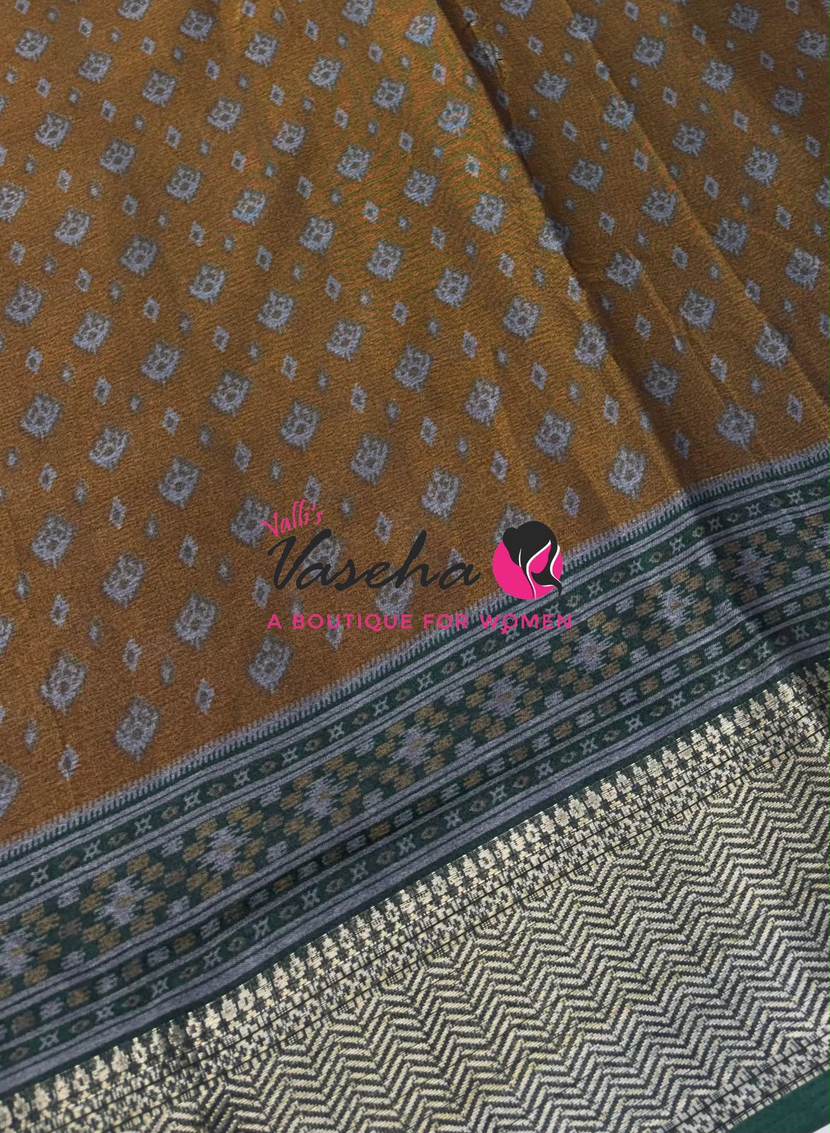 Casual Wear - Semi Patola Silk - Yellow & Green Shade - VVSPS001