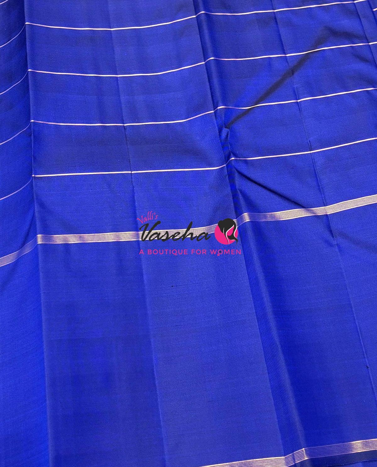 Pure Kanchipuram Silk Saree - Blue Shade  - VVPS027