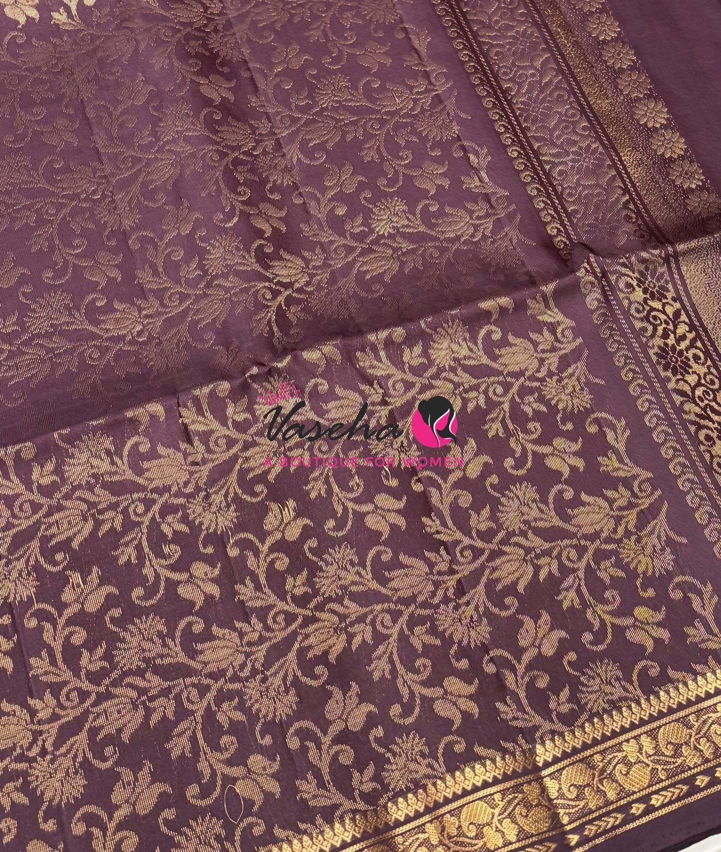 Pure Soft Silk Saree - Chocolate & Brown Shade - VVPSS099