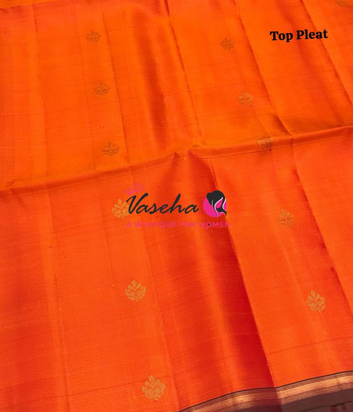 Pure Soft Silk Saree - Partly Pallu -  Half & Half Saree - VVPSS088