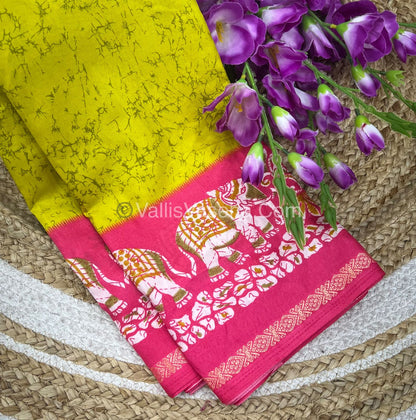 Budget Friendly Sarees - Casual Wear Sarees - Crackle Silk - VVCS002