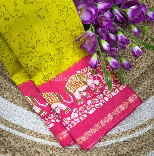Budget Friendly Sarees - Casual Wear Sarees - Crackle Silk - VVCS002