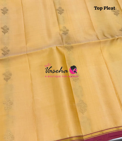 Pure Soft Silk Saree - Partly Pallu -  Half & Half Saree - VVPSS088