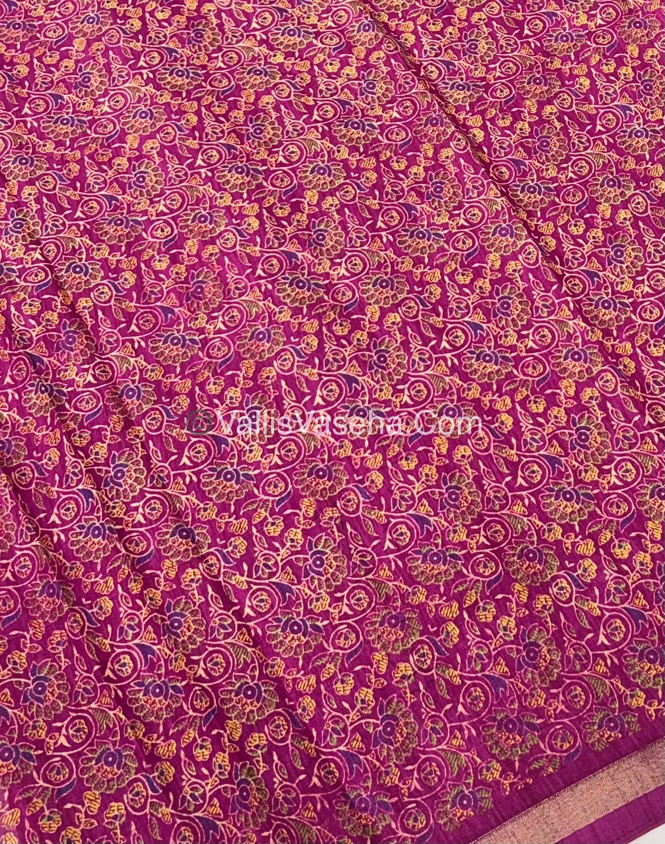 Casual Wear - Fancy Mixed Cotton Dark Purplish pink Shade - VVFMC001