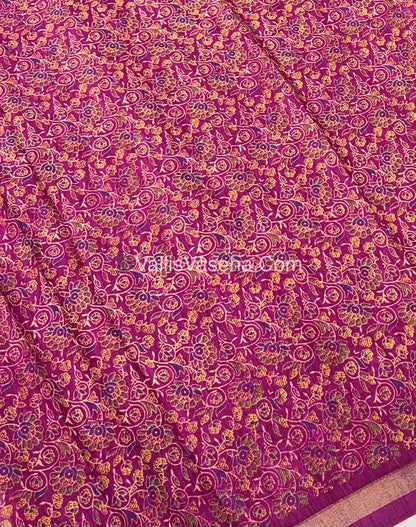 Casual Wear - Fancy Mixed Cotton Dark Purplish pink Shade - VVFMC001