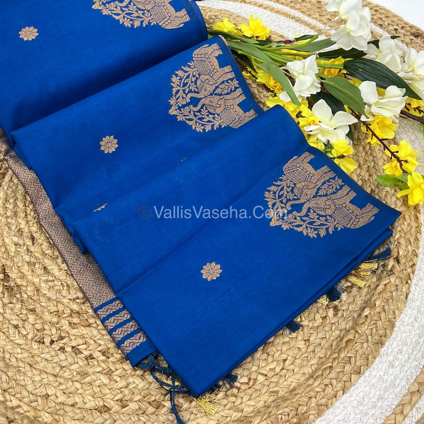 Mulberry Semi Silk - Peacock Blue Shade - VVMSS003