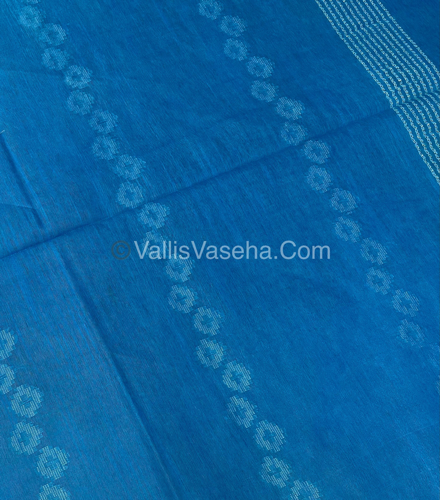 Bhagalpuri Silk - Dark Blue With Blue - VVBS007