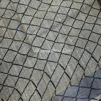 Linen Mixed Cotton Saree |VVLMP001