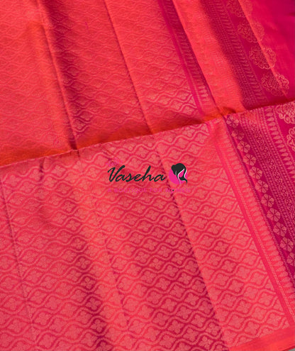 Pure Soft Silk Saree  - Peachish Pink Shade - VVPSS094