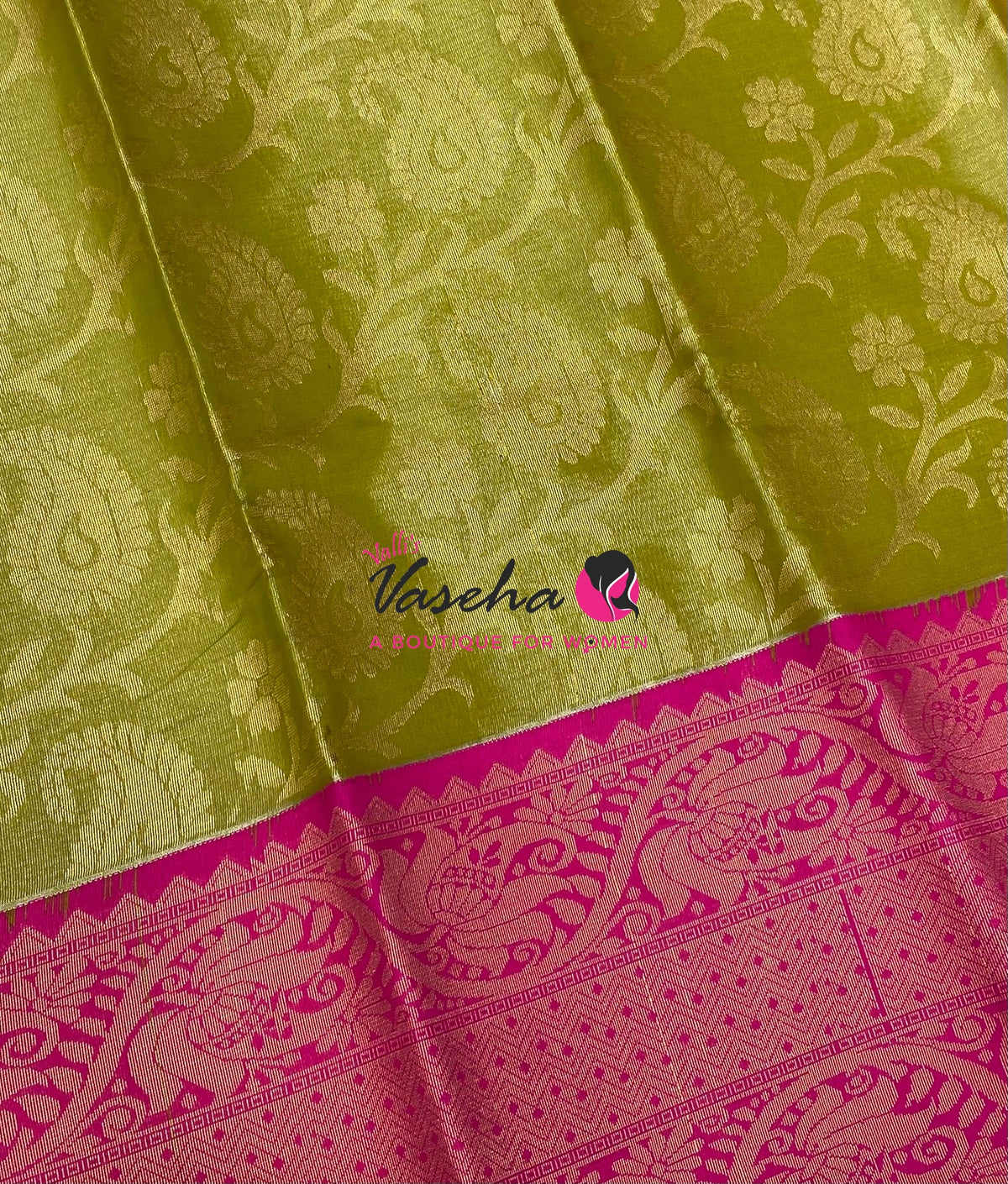 40% less - Offer Saree - Semi Banarsi Silk Saree - VVDS008