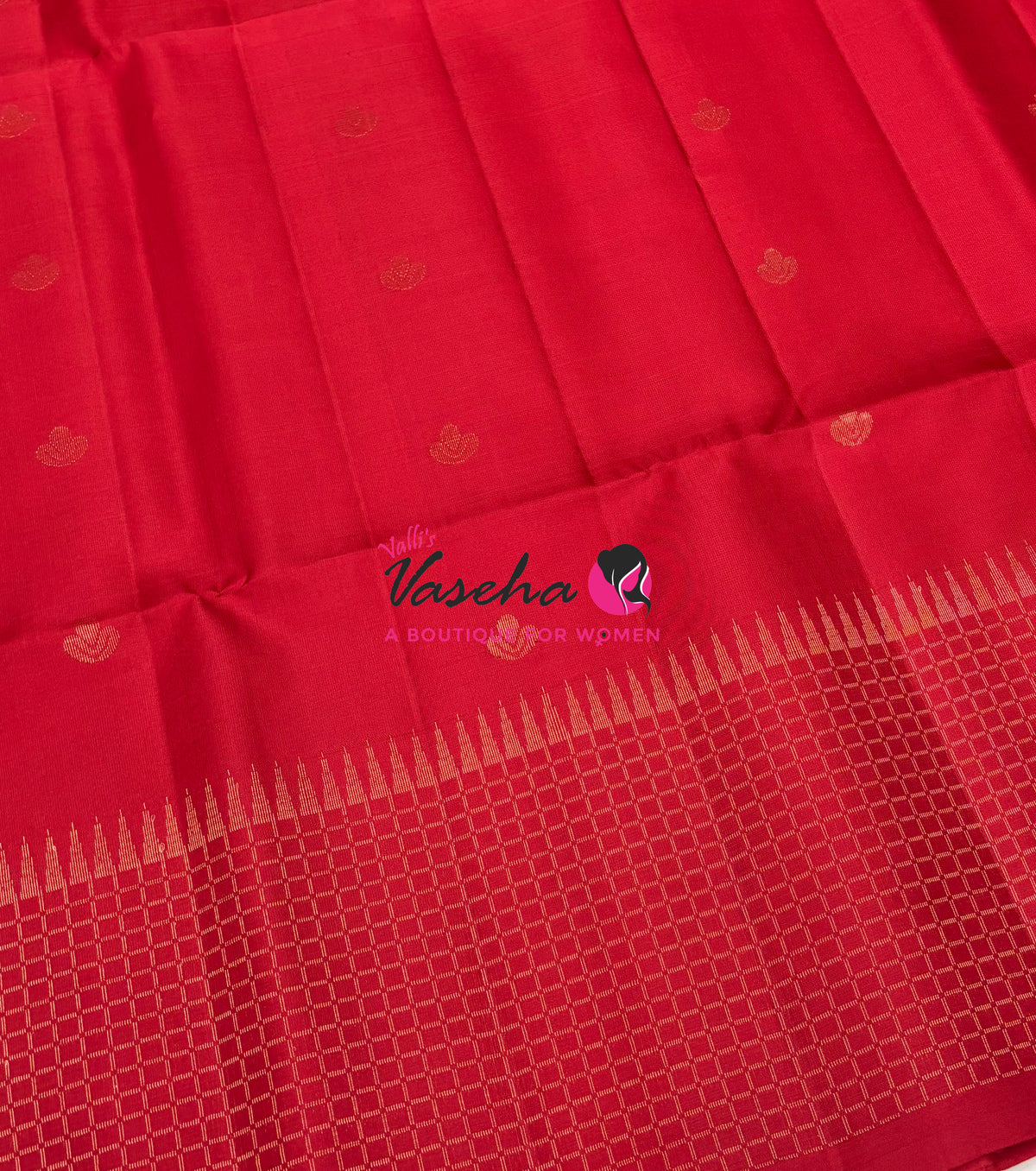 Pure Soft Silk Saree - Red Shade - VVPSS132