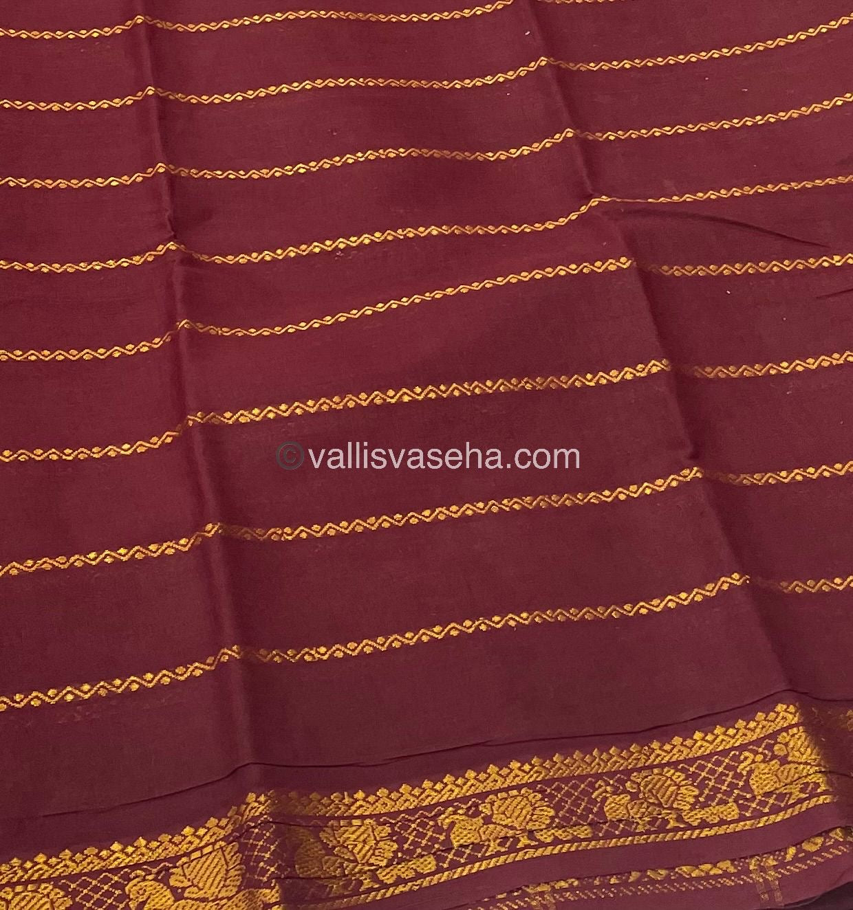 Sungudi Cotton Saree | Velthari Design - Yellow with Maroon Shade - VVSCV001