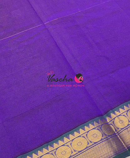 9 Yards |Semi Silk Cotton Saree | Vairavoosi  Design | VV9YSS001