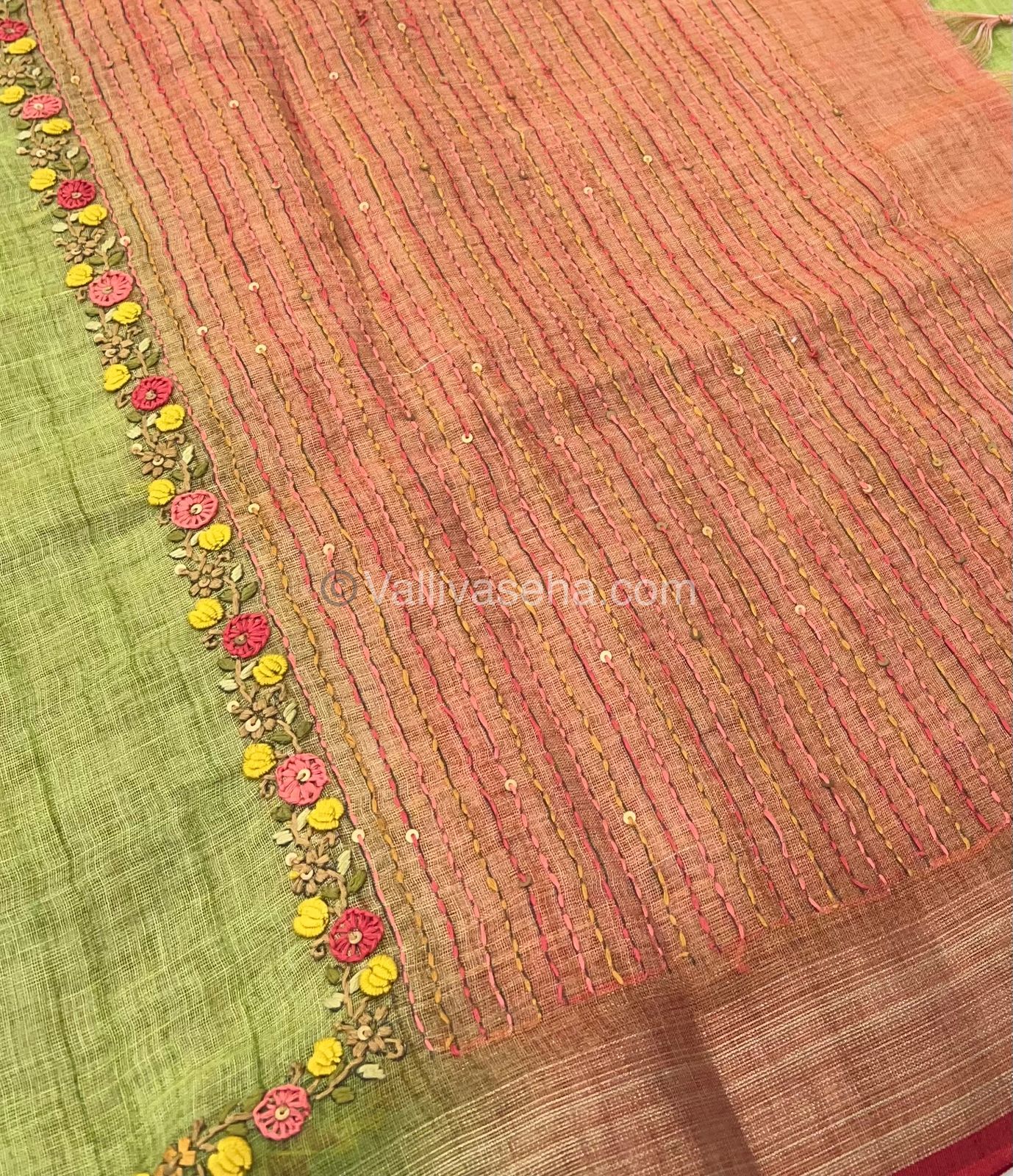 French Knot - Tissue Saree -  VVLFN001