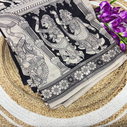 Pure Kalamkari Cotton Saree - VVPKC002