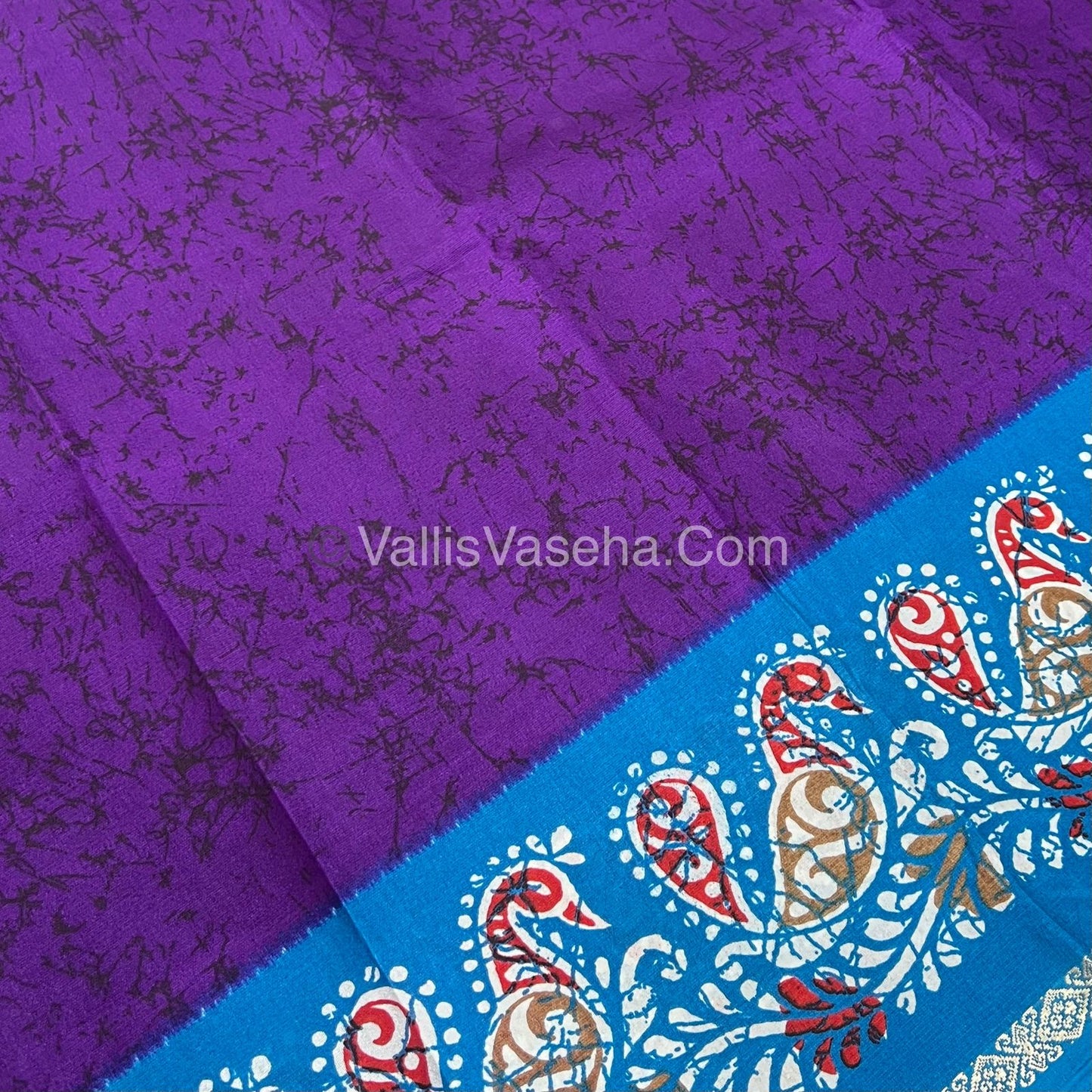 Budget Friendly Sarees - Casual Wear Sarees - Crackle Silk - VVCS002