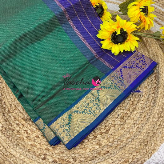 Pure Silk Cotton Saree - Vairavoosi Design - VVSCV005