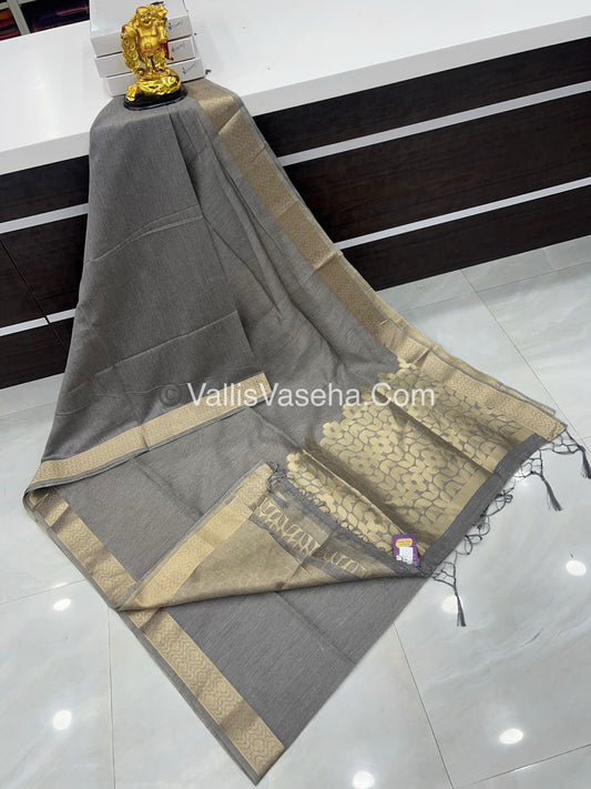 Chanderi Mixed Cotton Saree  - VVCMC001