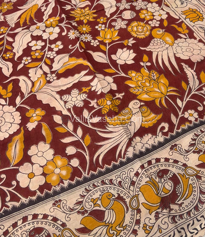 Pure Kalamkari Cotton Saree - VVPKC002