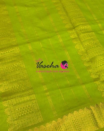 Semi Silk Cotton Saree |  Pazhum Pazhamum Checks Design |VVSSC018