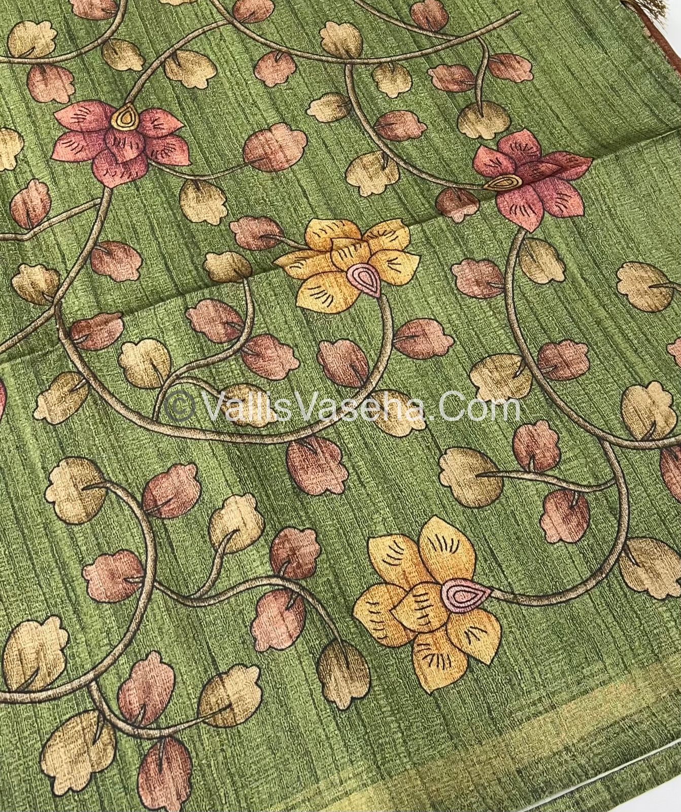 Art Silk / Semi Gicha Tussar Saree  - VVSGT002