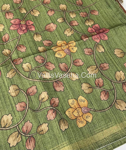 Art Silk / Semi Gicha Tussar Saree  - VVSGT002