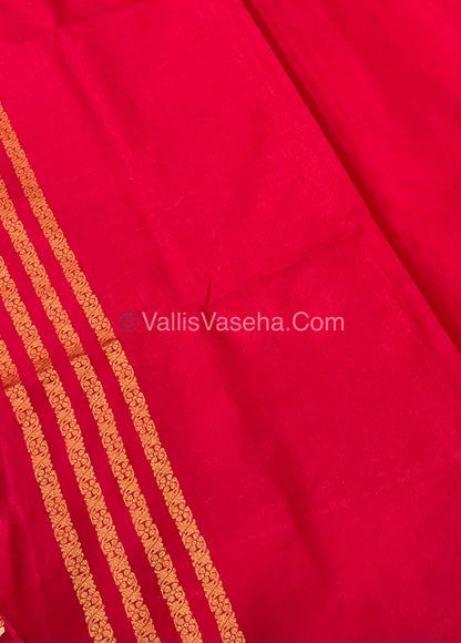 Mulberry Semi Silk - Peachish Red Shade - VVMSS001