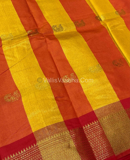 Semi Silk -  Mango Lemon with Red Combo VVSS001