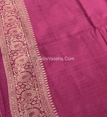 Banarasi - Heritage Silk - Semi Kathan Silk - Onion Pink Shade- VVBHS004