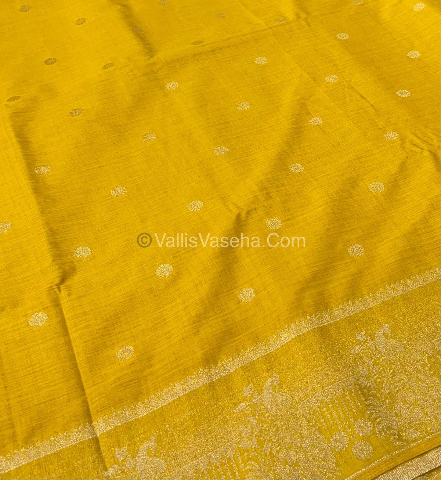 Banarasi - Heritage Silk - Semi Kathan Silk - Yellow Shade- VVBHS002