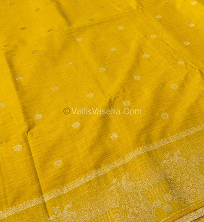Banarasi - Heritage Silk - Semi Kathan Silk - Yellow Shade- VVBHS002