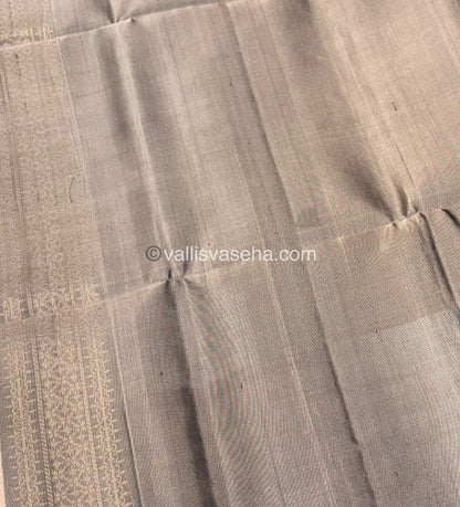 Pure Soft Silk Saree - Green & Grey Combo - VVPSS042