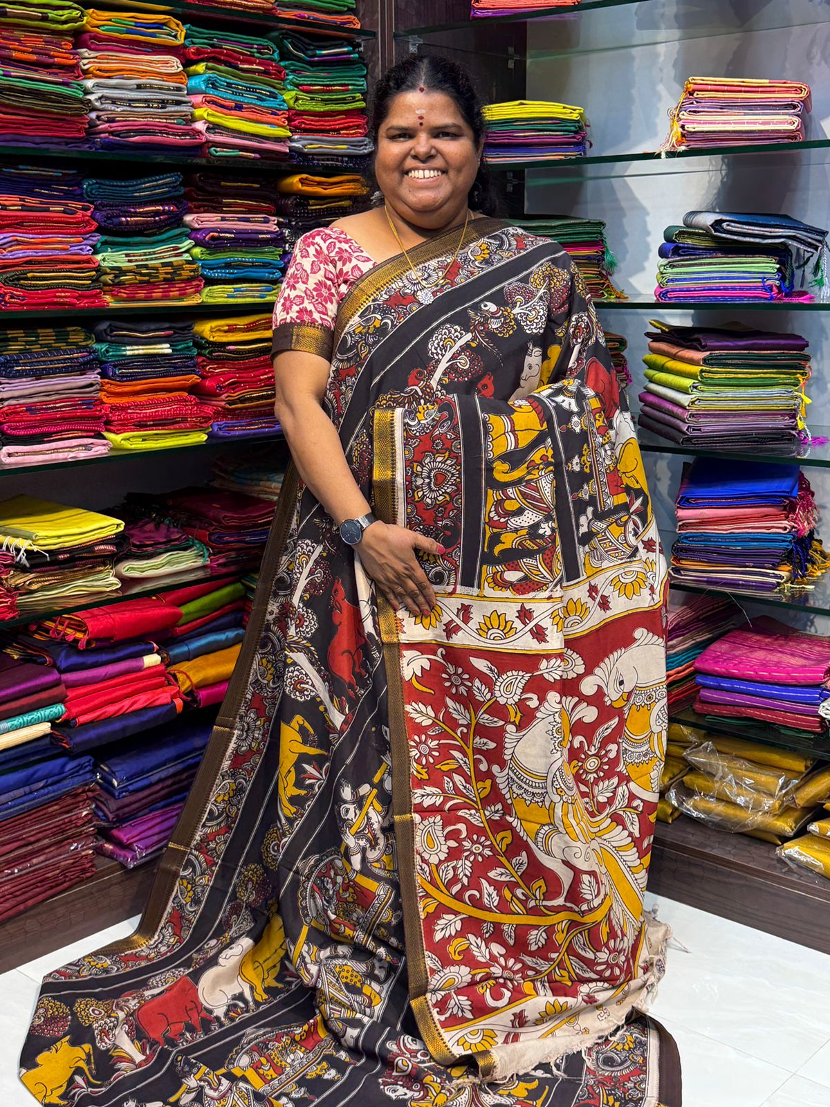 Chennur Silk | Kalamkari Prints | VVCKS006