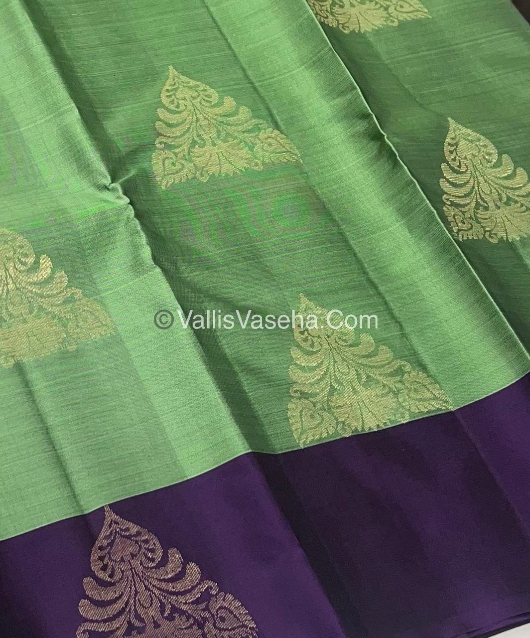Half Mix - Pure Soft Silk Saree - VVPSS040