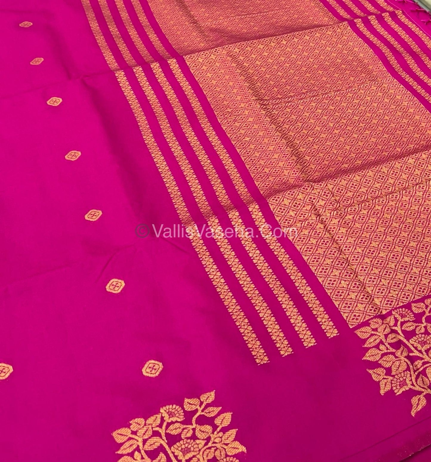Mulberry Semi Silk - Dark  pink  Shade - VVMSS002