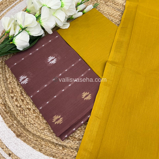 Salwar Material - Pure Cotton - Jacquard Design Set  - VVJSM001