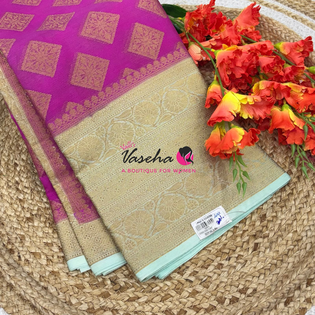 40% less - Offer Saree - Semi Banarasi  Saree - VVDS009