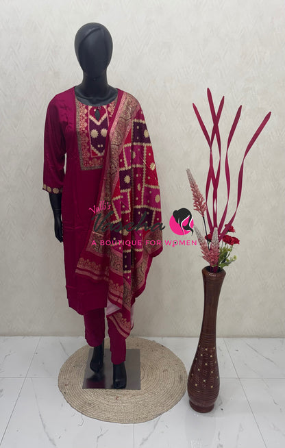 Ready Made - Salwar, Kameez & Duppatta(3pc) - VVRMS021