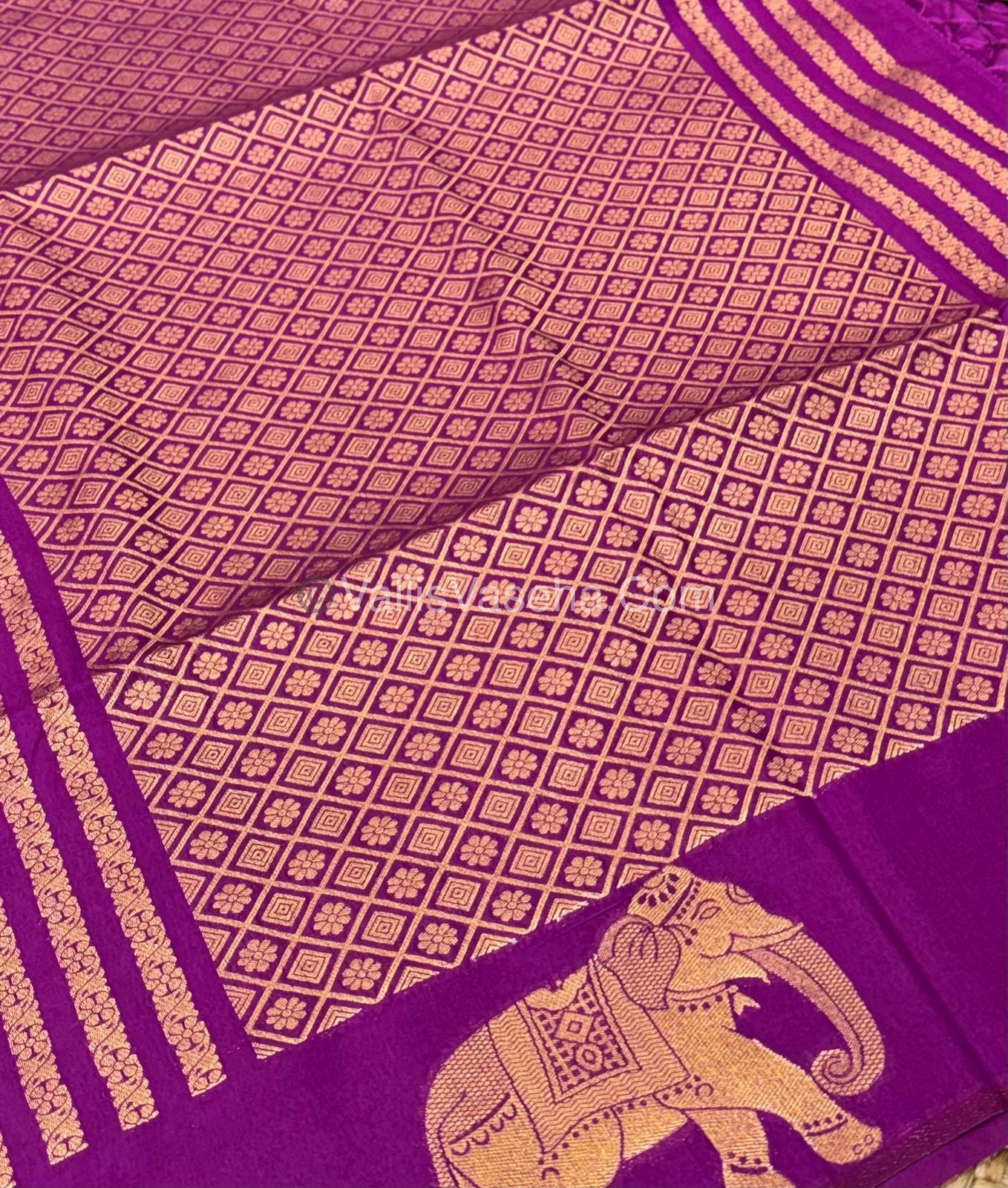 Mulberry Semi Silk - Purple Shade - VVMSS001