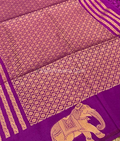 Mulberry Semi Silk - Purple Shade - VVMSS001