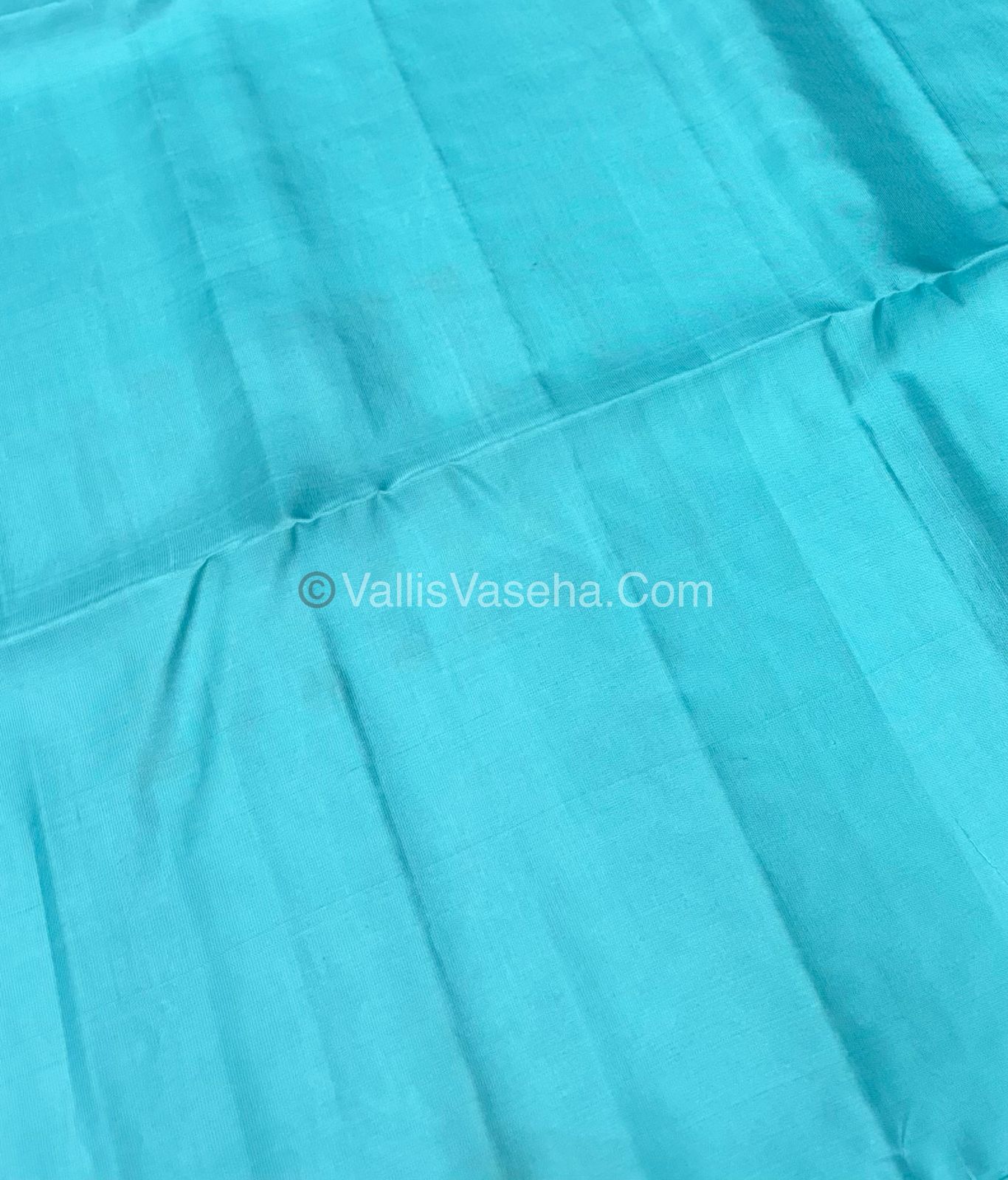 Pure Soft Silk Saree - Light weight - Borderless - Very Light Blue  - VVPSS027