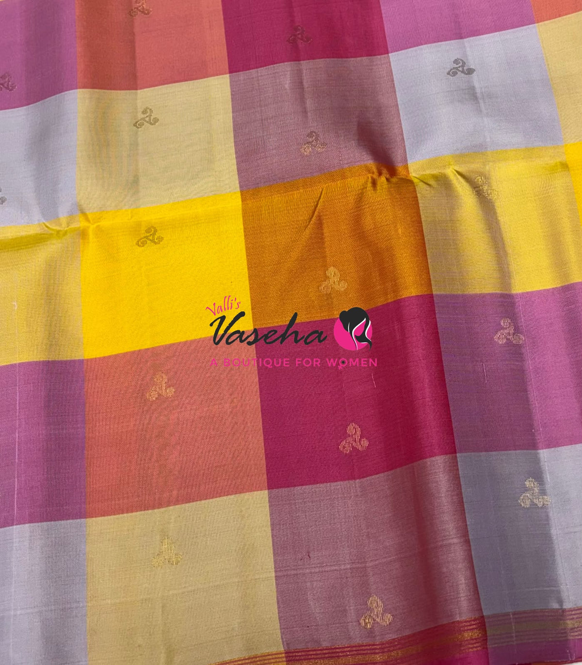 Pure Soft Silk Saree - Partly Pallu -  Half & Half Saree - VVPSS088