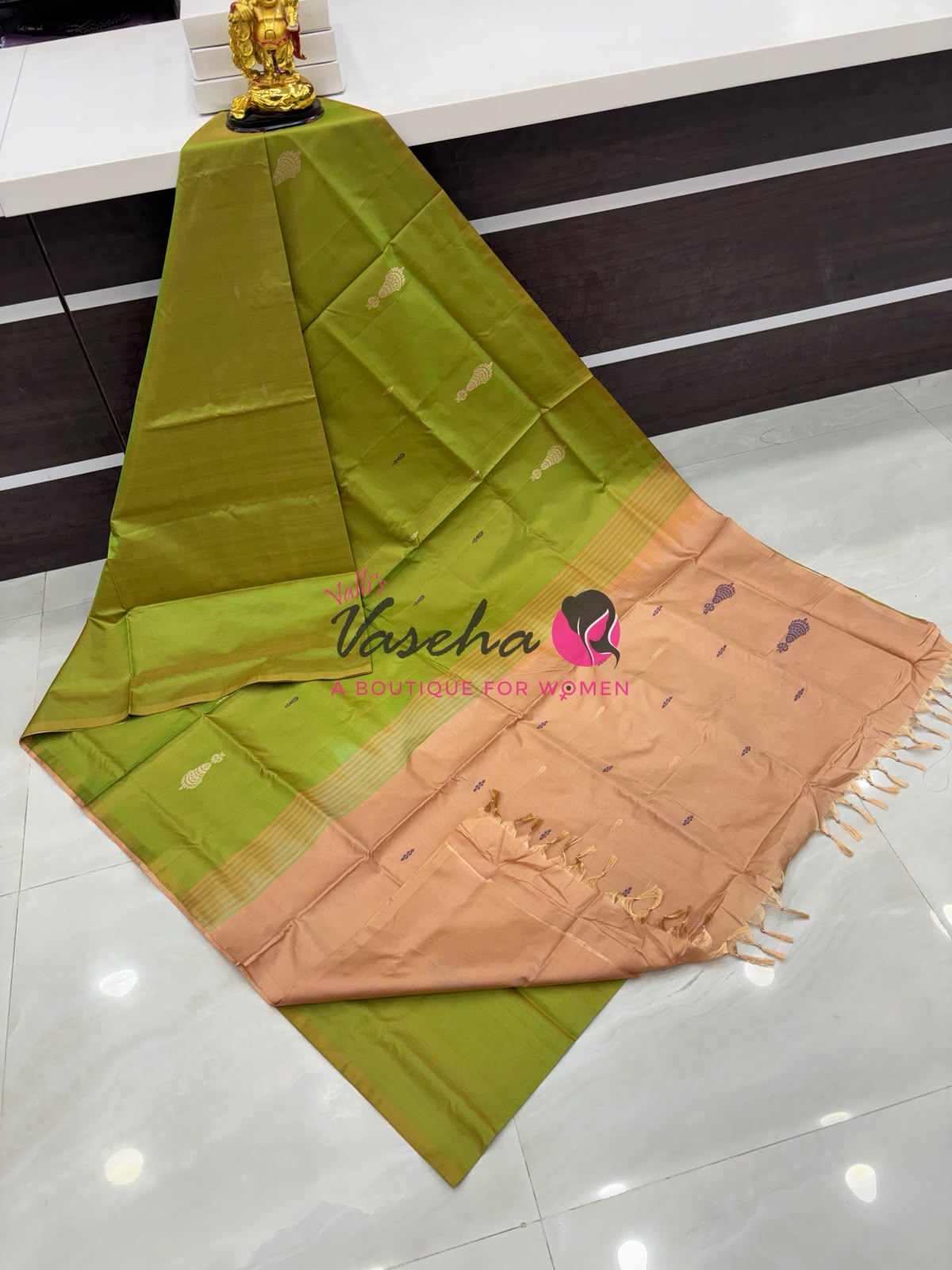 Vazhai Pattu Saree / Banana Pith - With Blouse - VVVPS002