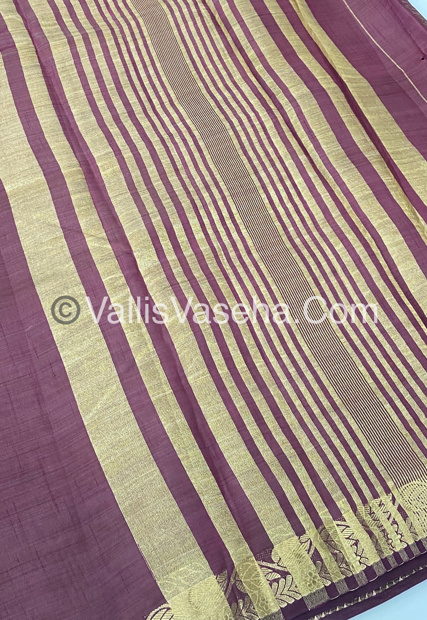 Semi Tussar Silk - Wine Shade - VVSTS003